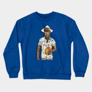 TIki Wolf Man Crewneck Sweatshirt